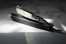 Load image into Gallery viewer, Straight Edge Razor- Black | The Black Bottle Company