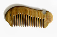 Load image into Gallery viewer, Green Sandalwood Comb | The Black Bottle Company
